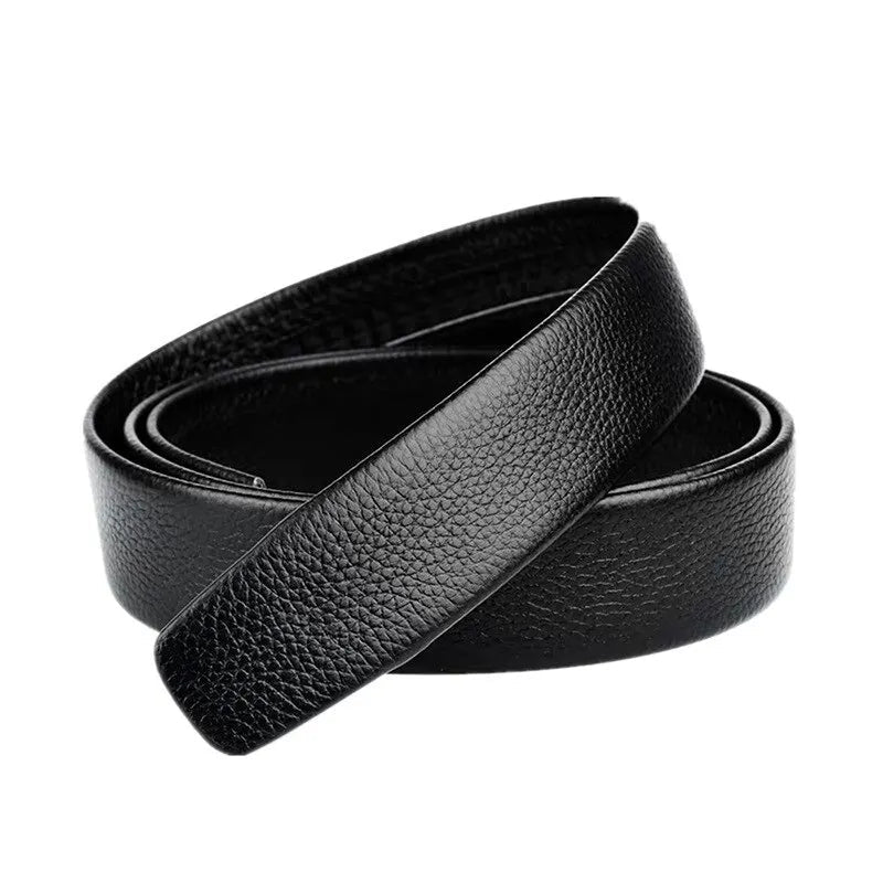 1pcs Business Belt Glossy Style High Quality Faux Leather With Lychee Pattern Trouser Belt Gamborini 