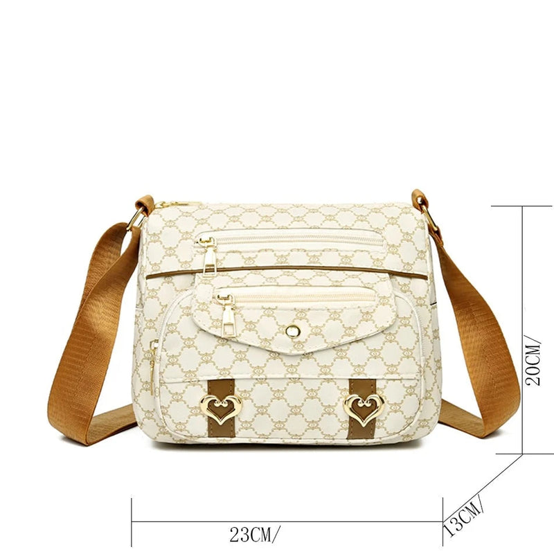 2023 Fashion Women's Canvas Crossbody Bag Small Luxury Designer Tote Shoulder Bags for Women Messenger Bag Handbags Sac Gamborini 