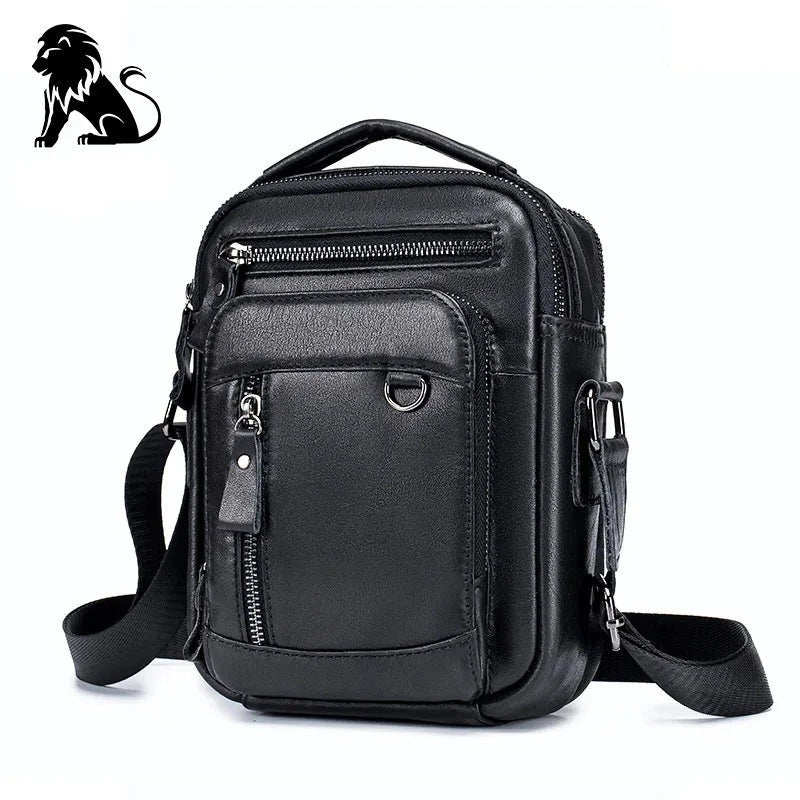 Brand 100% Genuine Leather Men's Shoulder Bags Messenger Bag for Men Crossbody Bags new Small Man Designer Handbag Bolso Male Gamborini 