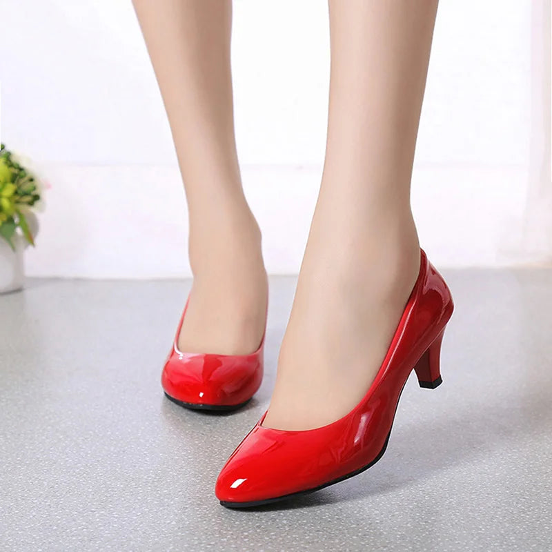Female Pumps Nude Shallow Mouth Women Shoes Fashion Office Work Wedding Party Shoes Ladies Low Heel Shoes Woman Autumn Gamborini 