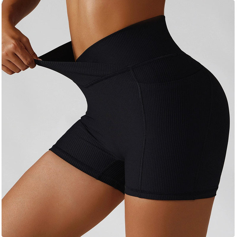 High Waist Pocket Tight Belly Trimming No Embarrassing Line Yoga Pants Gamborini 