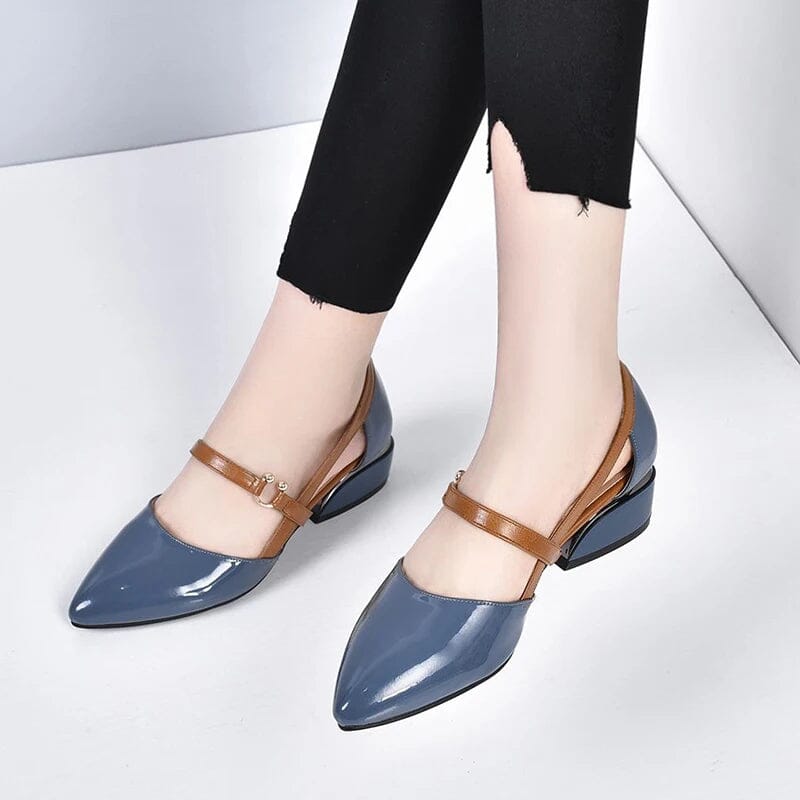 Sapato de Couro Confort Anabelle Sapato de Couro Confort Anabelle Gamborini Azul 32 