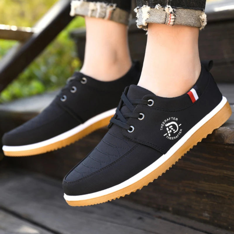 Summer Mens Canvas Shoes Fashion Platform Sneakers for Men Casual Walking Breathable Shoes 2023 Male Loafers Zapatillas Hombre Gamborini 