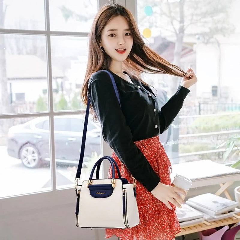 Women's Bags 2023 New Fashion Women's Bags Hit Color Hand-held Bag Europeand The United States All-match Shoulder Messenger Bag Gamborini 