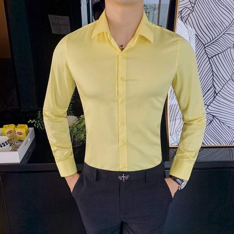 Camisa Social Sant's Premium Camisa Social Sant's Premium Gamborini Amarelo P 40-48KG 