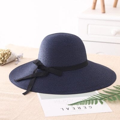 Chapéu de Palha Elegance 0 Gamborini navy blue 55-58cm 