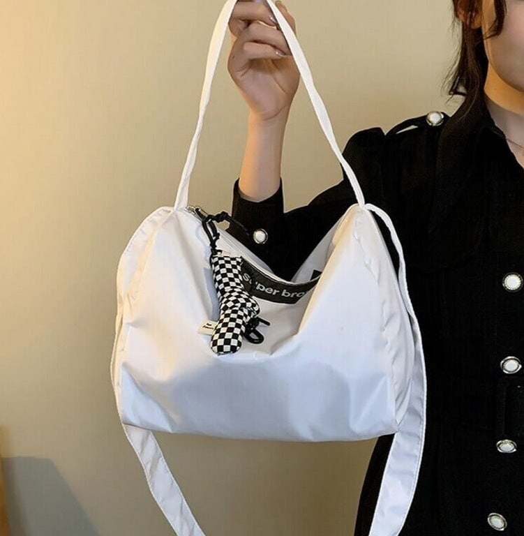New Women Canvas Messenger Bag Large Capacity Shoulder Bag Casual Zipper Nylon Cloth Handbags Ladies Cotton Crossbody Bags 0 Gamborini 