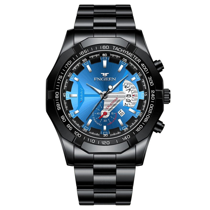 Relógio de Luxo Quartz Fngeen 0 Gamborini Black Blue China 