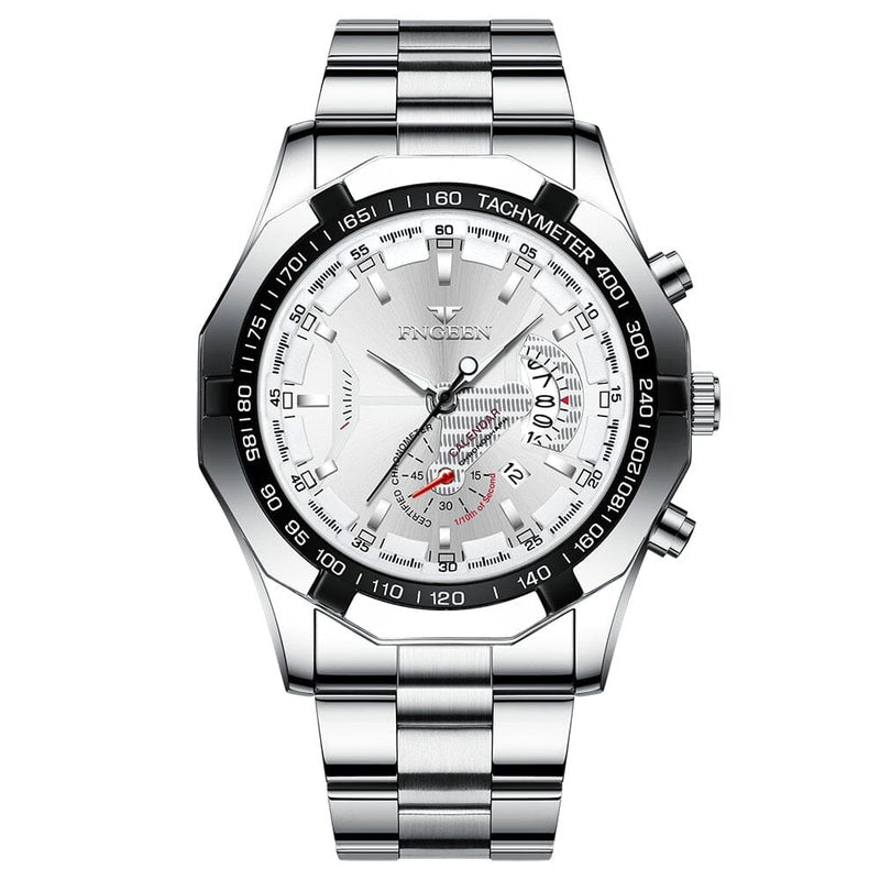Relógio de Luxo Quartz Fngeen 0 Gamborini Silver White China 